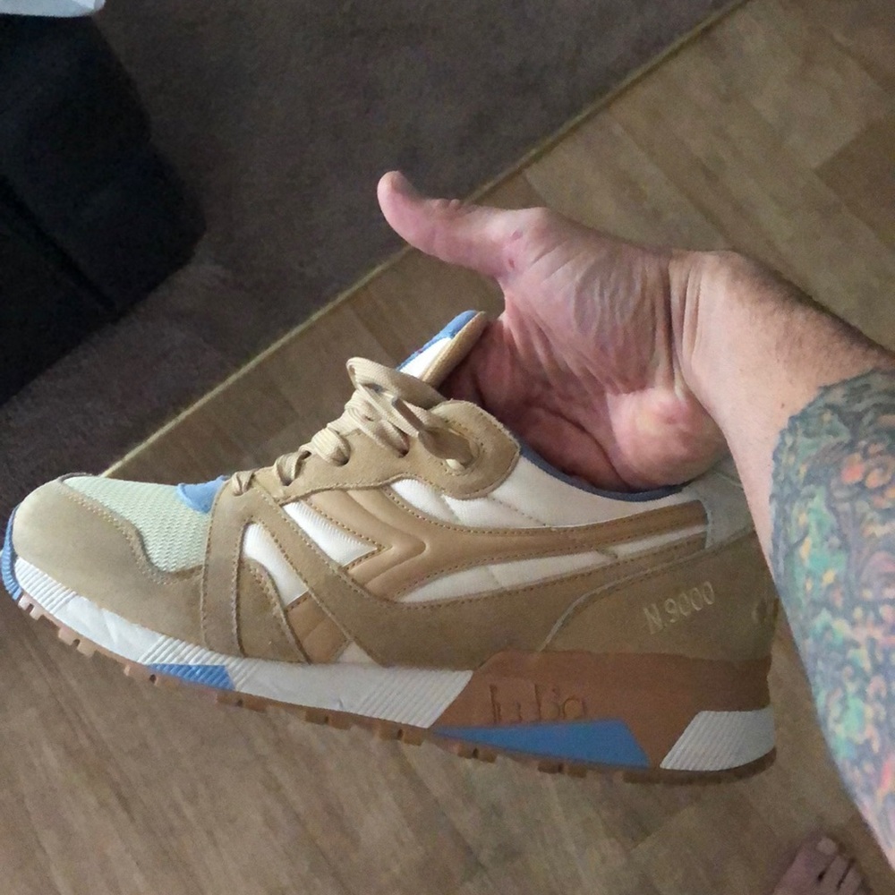 🐏 Diadora N9000 SHEEPSKIN/ BEIGE size 10